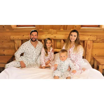 Dívčí pyžamo Sofie Anna Pyžamo VLOČKA pro tatínka nebo dědečka Barva: Zelená vločka, Velikost: M