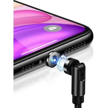 Datový kabel Otočný magnetický kabel Lightning 2,1 A (1 m)