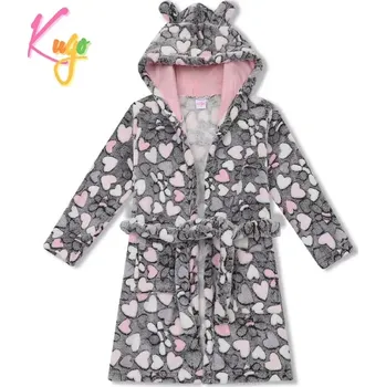 Dětská móda Dívčí župan Kugo FZ1082 šedý