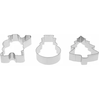 Vykrajovátko MagicHome vykrajovačka na pečenie, stromček, santa, snehuliak, formička, 3 ks