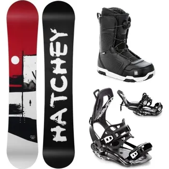 Snowboard Hatchey Legacy snowboard + Raven Fastec FT360 black vázání + Raven Flush MOZ boty 155 cm + XL (EU 43-46) + DÁREK + Doprava ZDARMA