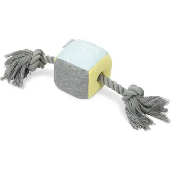 Hračka pro psa Beeztees Hračka krychle s lanem pro štěňata 35cm