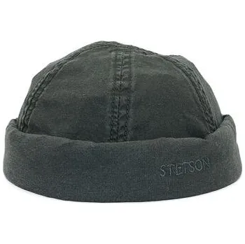 Kšiltovka Docker Cap Stetson Docker Delave Organic Cotton Black velikost L
