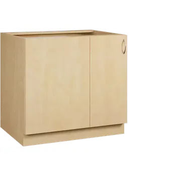 Šatní skříň CSR - 9 spodní skříňka, rohová, 1-dveřová, levá, 870x900x600, bříza světlá