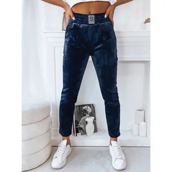 Dámské kalhoty teplákové BRENDA UY1753 Barva: Tmavě Modrá, Velikost: L