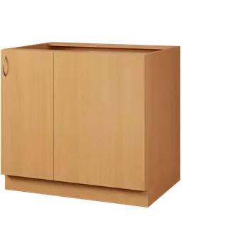 Šatní skříň CSR - 9 spodní skříňka, rohová, 1-dveřová, pravá, 870x900x600, buk royal