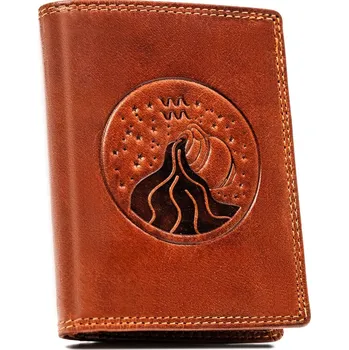 Peněženka Velká pánská kožená peněženka se znamením zvěrokruhu Barva (Varianta): 02