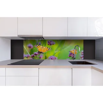 Obklad DIMEX | Dibond za kuchyňskou linku DBW-18060-113 | 180 x 60 cm | Motýli + Dibond deska za kuchyňskou linku DIMEX v rozměru 180 x 60 cm, motiv Motýli