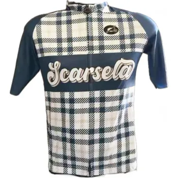 Cyklistické oblečení Dres Rosti Dres Rosti Scarsela 23-10068 pánský kr.r. white/blue XXL XXL