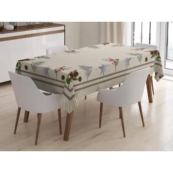 ubrus XPOSE® Obdelníkový ubrus VÁNOČNÍ ČAS 155x220 cm, + Prodloužená možnost vrácení zboží do 50 dnů