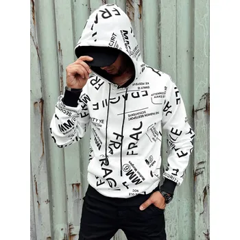 Pánská mikina Pánská mikina s kapucí BX5780 Barva: Bílá, Velikost: 2XL