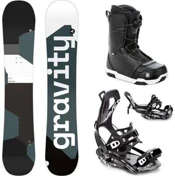 Snowboard Gravity Adventure 24/25 snowboard + Raven Fastec FT360 black vázání + Raven Flush MOZ boty 156 cm + XL (EU 43-46) + DÁREK + Doprava ZDARMA