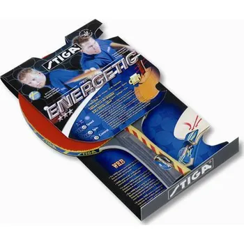 Stolní tenis STIGA Pálka na stolní tenis Stiga ENERGETIC CR - 3 HVĚZDY KONKÁVNÍ ŠEDÁ