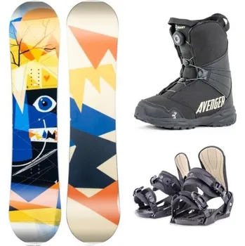 Snowboarding Beany Bonjour dětský snowboard + Beany Junior vázání + Beany Avenger BS boty 125 cm + XS - EU 32-35 + DÁREK + Doprava ZDARMA
