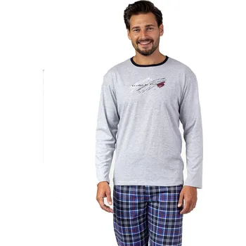 Dámské pyžamo Regina pánské bavlněné pyžamo 469