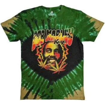 Pánské tričko Merch Bob Marley & The Wailers: Bob Marley Unisex T-shirt: Kaya Smoke (wash Collection) (small) S