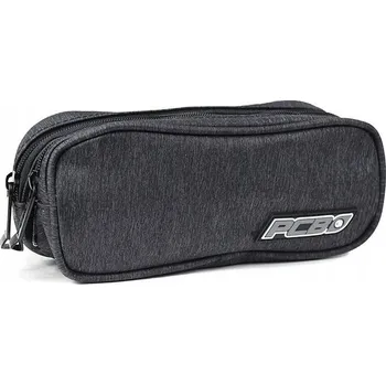 Penál Školní penál pro mládež, 2 přihrádky, černý, pouzdro PCB Patio