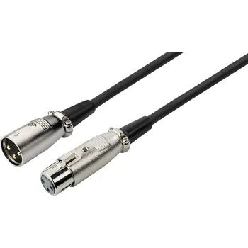 Elektrická zásuvka Monacor MEC-20/SW XLR kabel [1x XLR zástrčka - 1x XLR zásuvka] 6 m černá