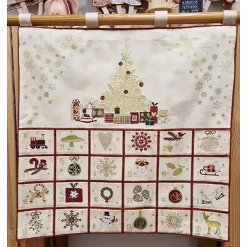 Vánoční dekorace Daneta adventní kalendář 01 textil adventní kalendář