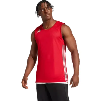 Pánský oboustranný dres bez rukávů Adidas 3G Speed Reversible červený