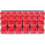 PROSPERPLAST Závěsný panel s 28 boxy na nářadí ORDERLINE 800x165x400 KOR1-S411/3020