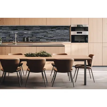 Obklad DIMEX | Dibond za kuchyňskou linku DBW-26060-248 | 260 x 60 cm | Břidlicová kamenná zeď + Dibond deska za kuchyňskou linku DIMEX v rozměru 260 x 60 cm, motiv Břidlicová kamenná zeď