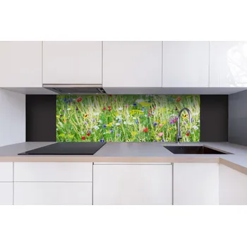 Obklad DIMEX | Dibond za kuchyňskou linku DBW-18060-172 | 180 x 60 cm | Květinová louka + Dibond deska za kuchyňskou linku DIMEX v rozměru 180 x 60 cm, motiv Květinová louka