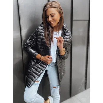 Dámská parka dámská prošívaná zimní bunda s kapucí TY2928 Barva: Černá, Velikost: 4XL/56