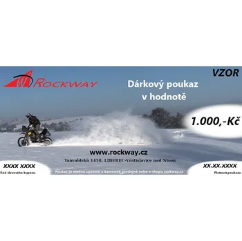 Dárkový potravinový koš Rockway dárkový poukaz Dárkový poukaz - 1000 Kč - zimní