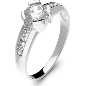 Prsten Zlatý prsten z bílého zlata se zirkony 05/326041077 Velikost a váha prstenu: 55(váha 2,85g)