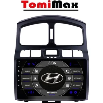 Auto Hi-Fi TomiMax Hyundai Santa Fe Android 14 autorádio s WIFI, GPS, USB, BT HW výbava: nedostupný - 2K 2000x1200px 8 Core 4GB+64GB - pouze displej D - Model auta: Hyundai Santa Fe 2005 - 2012, Velikost obrazovky: Dotyková obrazovka: 9"