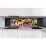 DIMEX | Dibond za kuchyňskou linku DBW-18060-020 | 180 x 60 cm | Graffiti + Dibond deska za kuchyňskou linku DIMEX v rozměru 180 x 60 cm, motiv Graffiti