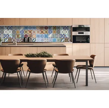 Obklad DIMEX | Dibond za kuchyňskou linku DBW-26060-244 | 260 x 60 cm | Lisabonské kachličky + Dibond deska za kuchyňskou linku DIMEX v rozměru 260 x 60 cm, motiv Lisabonské kachličky