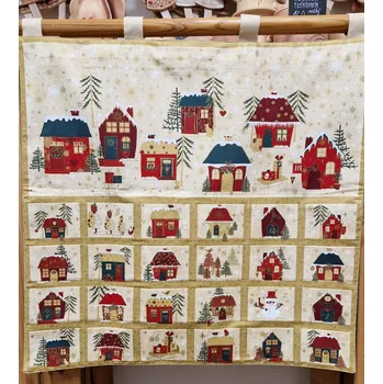 Vánoční dekorace Daneta adventní kalendář 02 textil adventní kalendář