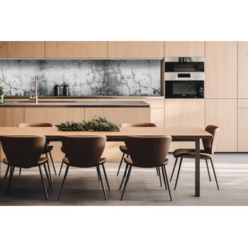 Obklad DIMEX | Dibond za kuchyňskou linku DBW-26060-269 | 260 x 60 cm | Šedá oprýskaná zeď + Dibond deska za kuchyňskou linku DIMEX v rozměru 260 x 60 cm, motiv Šedá oprýskaná zeď