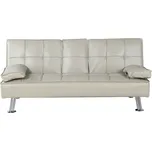 Rozkládací pohovka, béžová, GOLDIA NEW