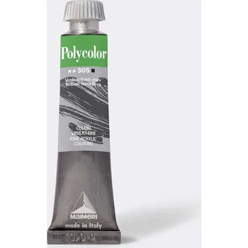 Speciální výtvarná barva Akrylová barva Maimeri Polycolor 305 Brilantní zeleň tmavá 60 ml