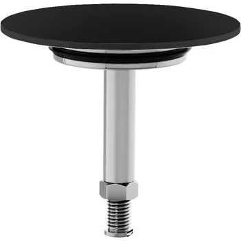 Sifon Zátka výpusti vanové soupravy, ABS/černá mat