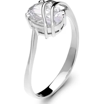 Prsten Zlatý zásnubní prsten z bílého zlata se zirkonem 05/226/323041178 Velikost a váha prstenu: 54(váha 1,84g)