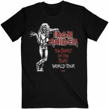 Pánské oblečení Merch Iron Maiden: Iron Maiden Unisex T-shirt: Beast Over Hammersmith World Tour '82 (xx-large) XXL