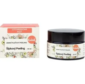 Pleťový peeling Šípkový peeling Kvitok - na suchou pleť - 30 ml