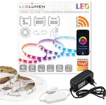 LED osvětlení LED pásek WIFI 150 SMD 5050 5m RGB Barevný TUYA