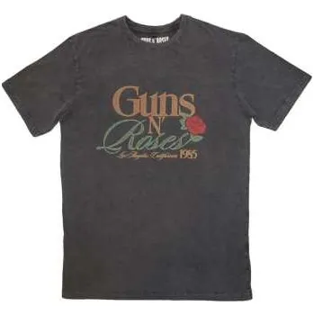 Zahraniční hudba Merch Guns N' Roses: Guns N' Roses Unisex Stone Wash T-shirt: California 1985 (small) S
