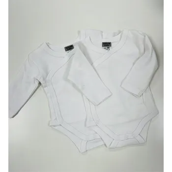 Kojenecký body Jacky Bílá body s dlouhým rukávem, 2 pack Velikosti: 62