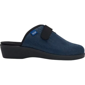Dámská zdravotní obuv SCHOLL ELSA STRAP DÁMSKÁ DOMÁCÍ OBUV MODRÁ barva námořnická modř Velikost: 39