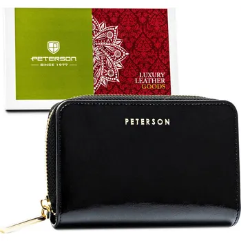 Peněženka Černá dámská kožená peněženka Peterson Y701 PTN PL-418 Velikost: ONE SIZE
