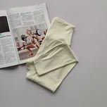 Dámské legíny na yogu s vysokým pasem Barva: Béžová, Velikost: M