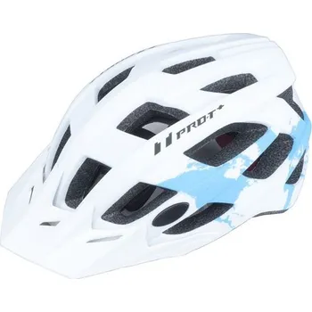 Cyklistická přilba Cyklistická helma PRO-T Plus Soria In mold bílo-světle modrá matná - M 55-58