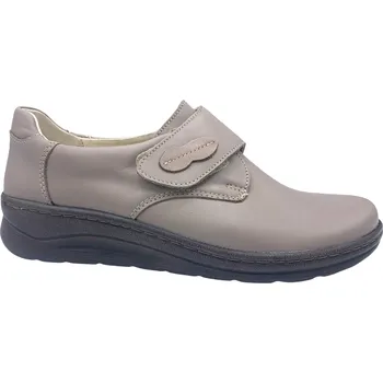 Dámské polobotky Dámská vycházková obuv na suchý zip Hilby 418 béžová Velikost: 41 (EU)