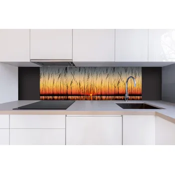 Obklad DIMEX | Dibond za kuchyňskou linku DBW-18060-129 | 180 x 60 cm | Rákos + Dibond deska za kuchyňskou linku DIMEX v rozměru 180 x 60 cm, motiv Rákos